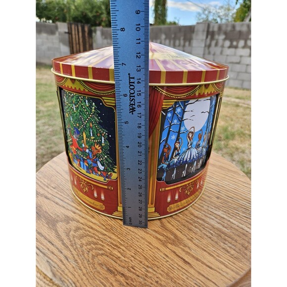 The Nutcracker Wind-Up Musical Tin Carousel w/4 Windows and 6 Compartments w/Lid - Picture 10 of 13